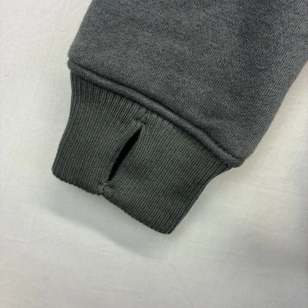 Billabong Men’s Small Fleece Jacket Gray Camo Hooded Full Zip Outdoor